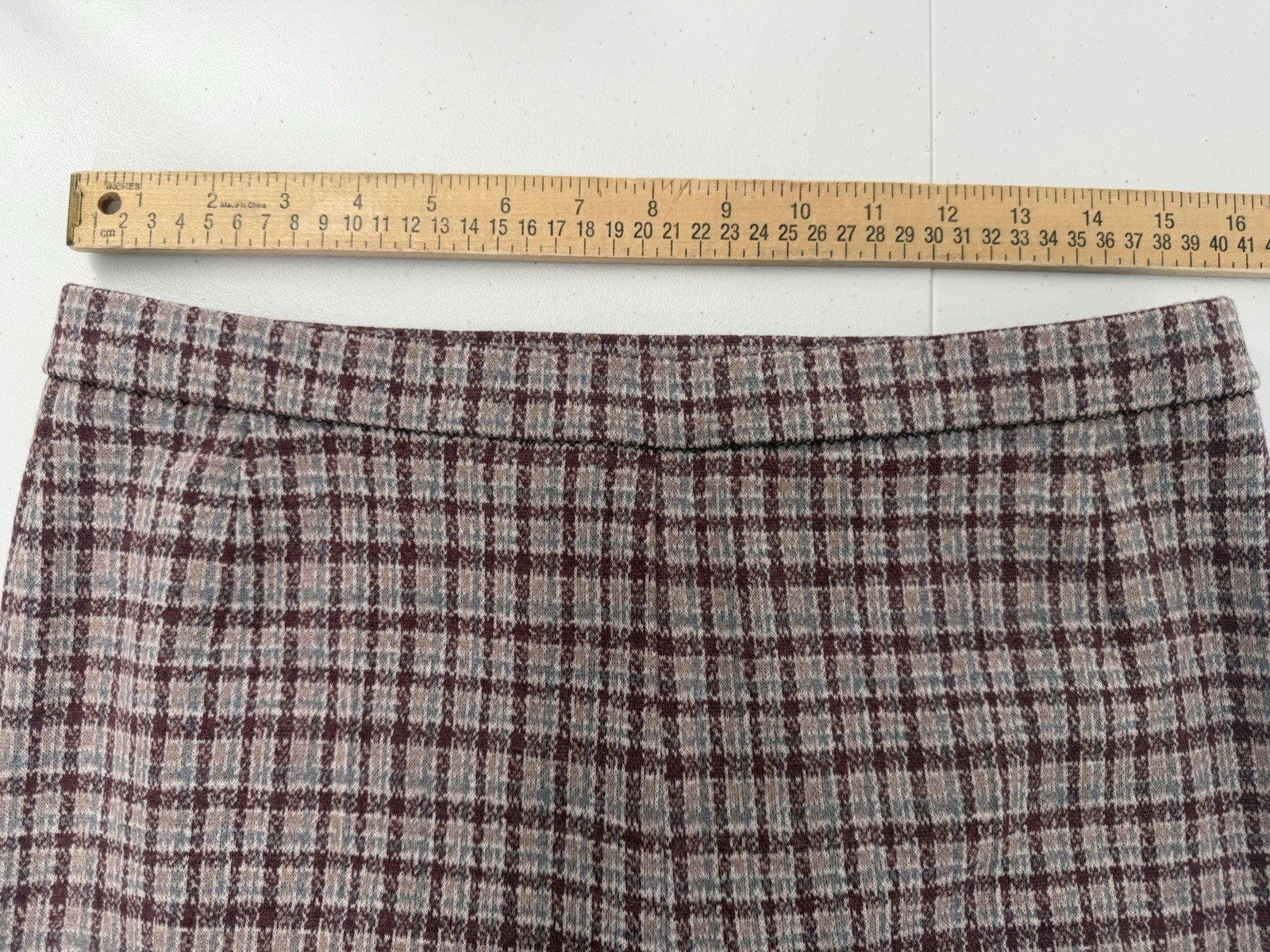 Vintage Bleyle For Hooper Pull On Virgin Wool Purple Plaid Pants 14 Retro