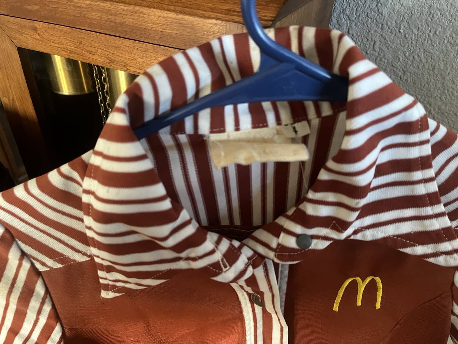 Vintage 70’s McDonald’s Uniform Dress Orange Restaurant Slacks Cap USED AS FOUND
