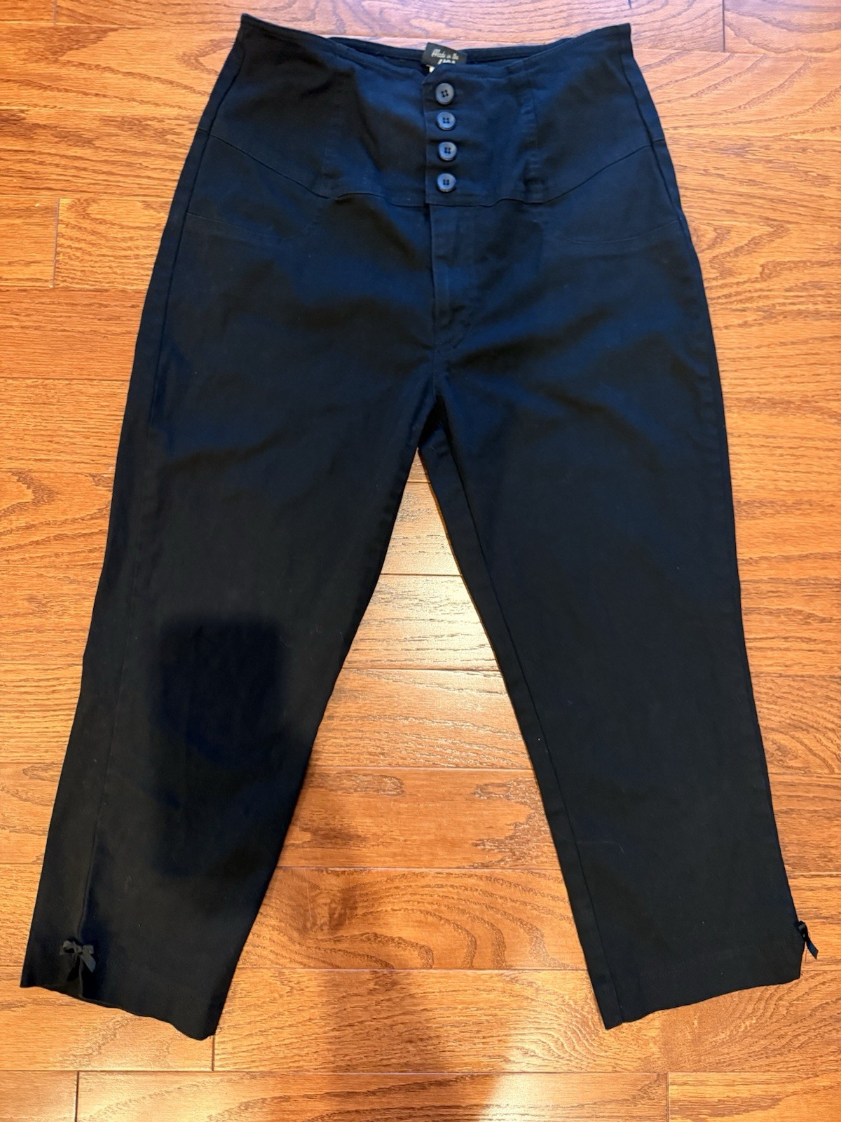 Women’s Early 2010’s Rock Steady Size XL Black High Waist Peddle Pushers