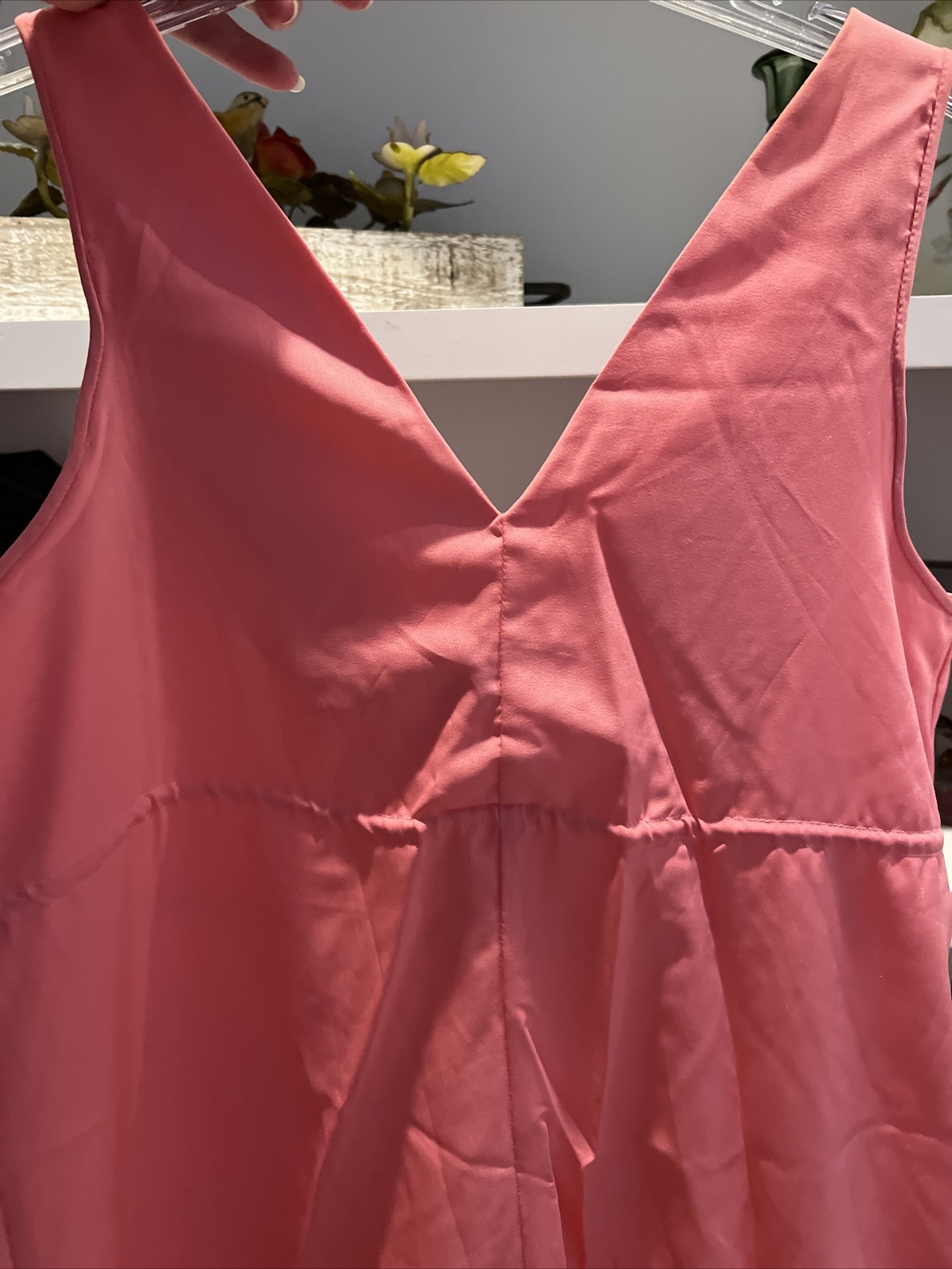 PINK vintage US Medium NIGHTGOWN slip empire 1960s Nite Owls Godfried long