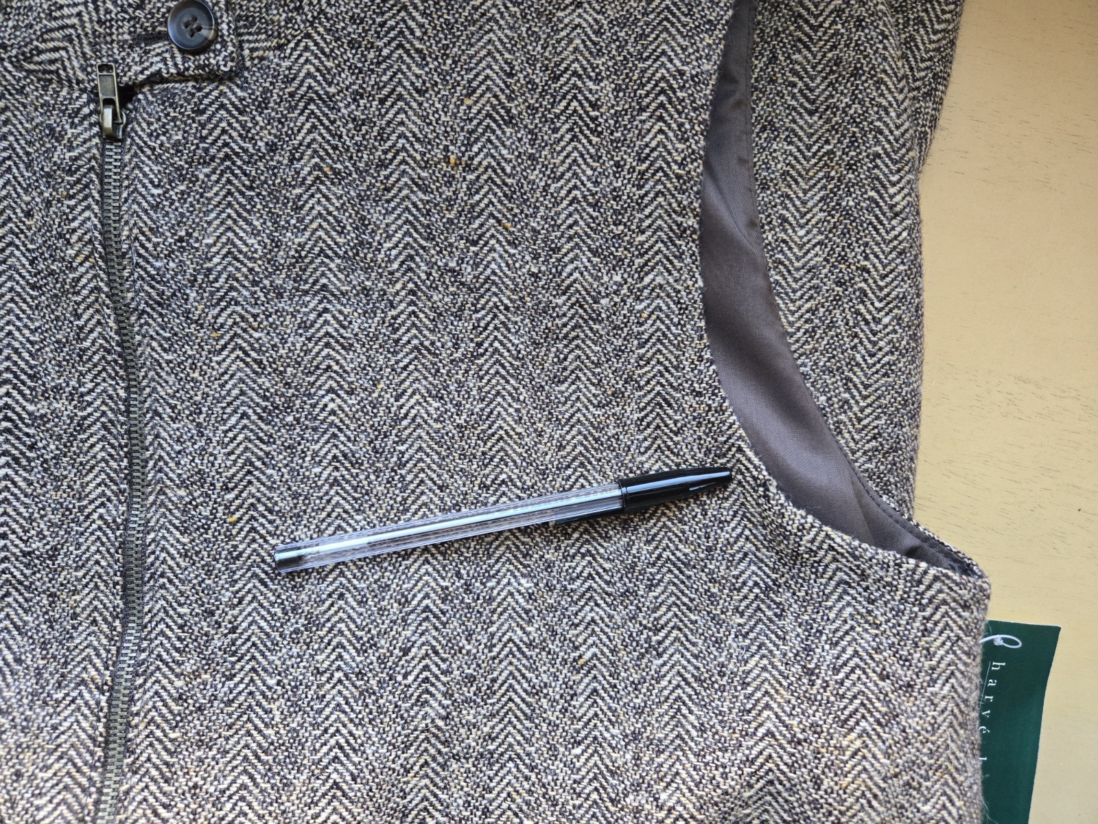 Harve Benard byBenard Holtzman/jumperDres/vintage/women/size12/wool/brown/pocket