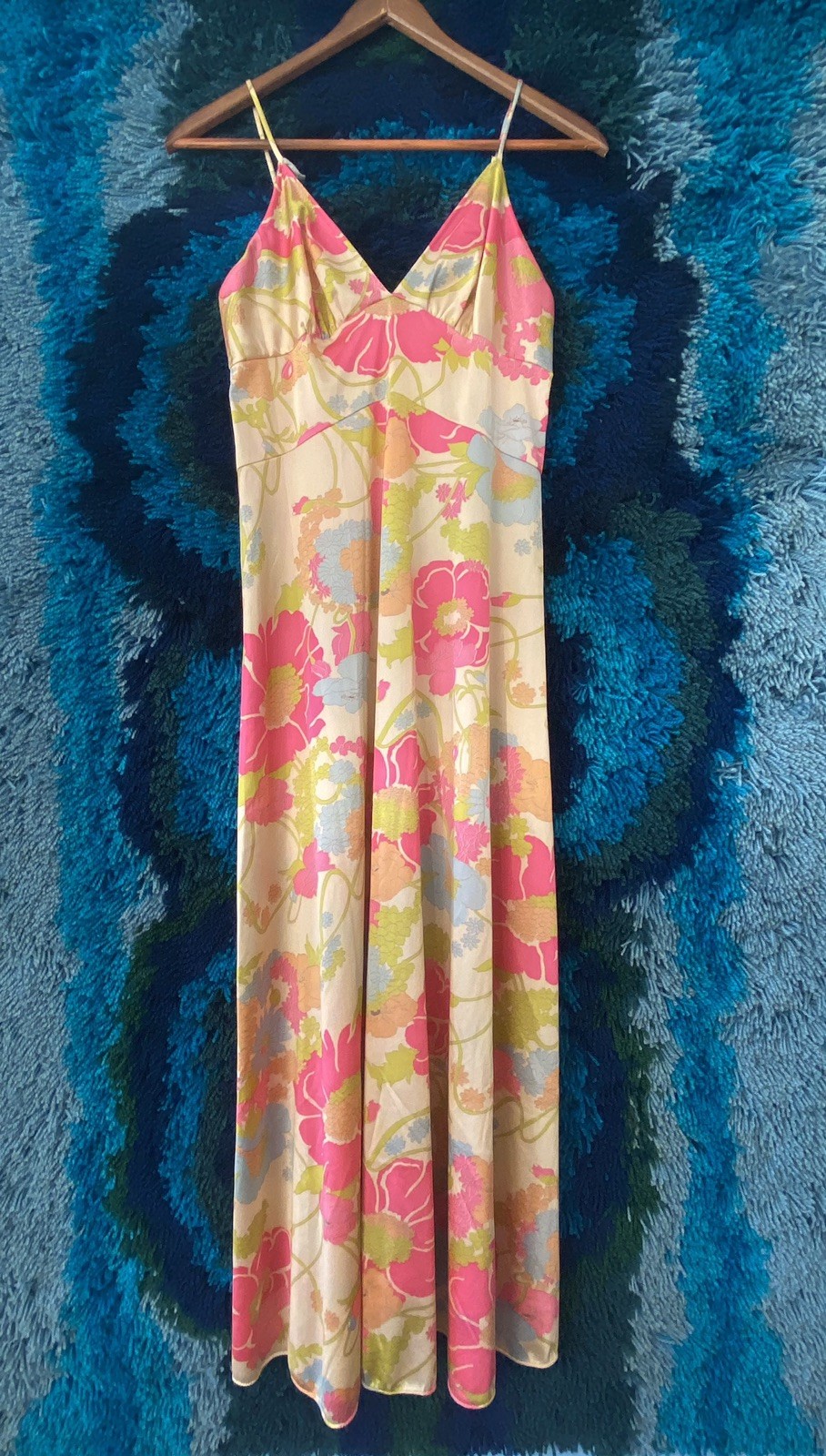 Vtg Vanity Fair sweet sexy nightgown negligée floral print empire waist sz 34