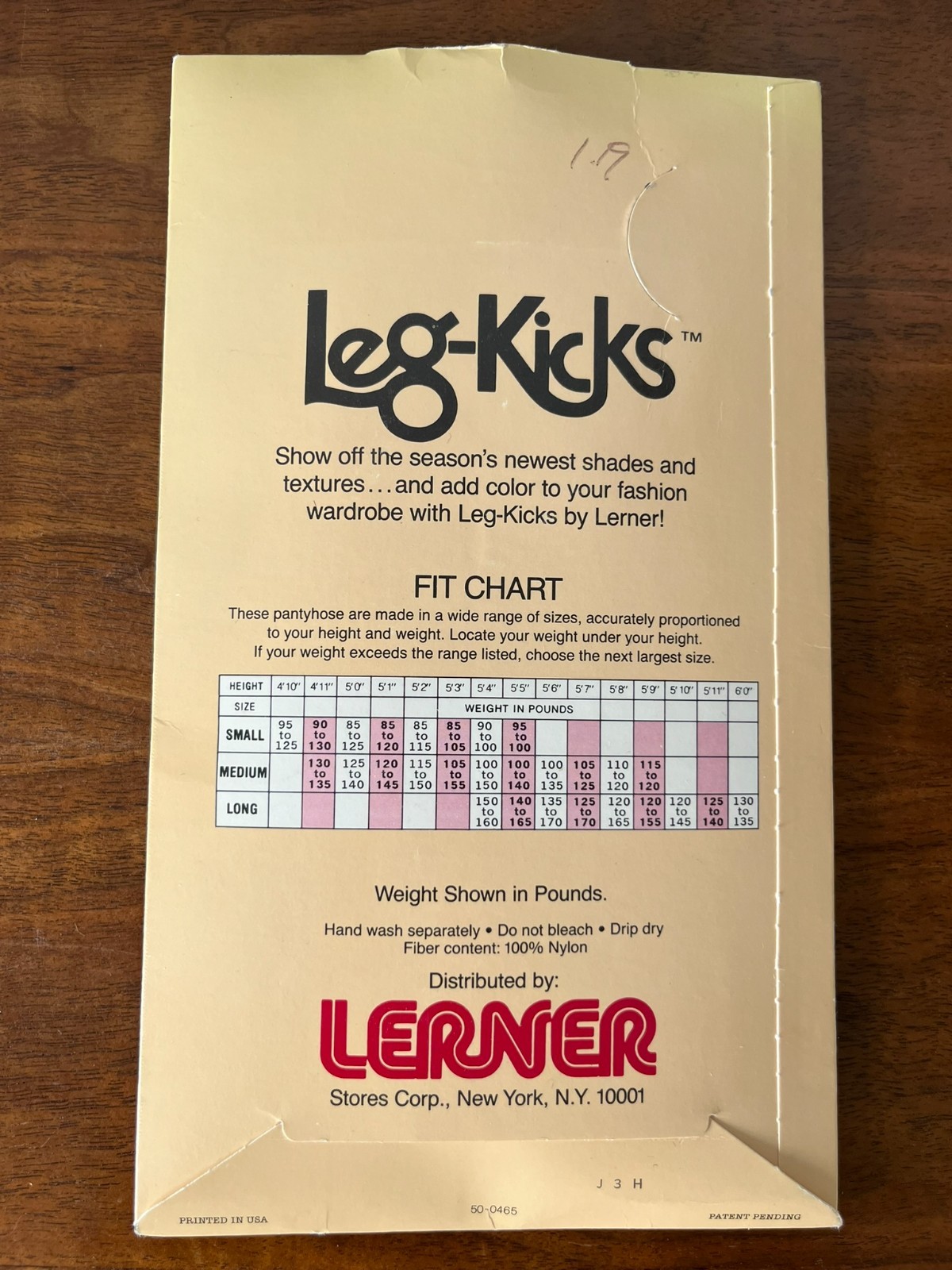 NOS LEG-KICKS BY LERNER Pink Pantyhose Opaque Sandalfoot Toe Size MEDIUM Vintage