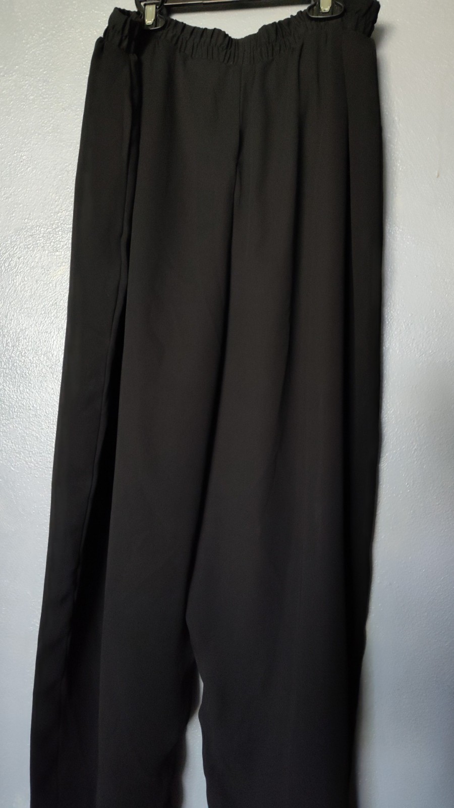Women’s Vintage Size XL Black Lacy Afternoon Dress Pants Elastic Waist