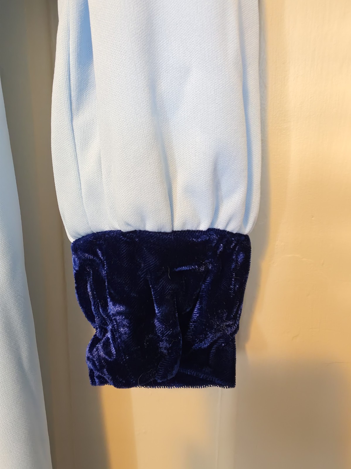 Vintage Montgomery Ward Rayon Velvet Blue 2 Piece Dress – See Tag For Size