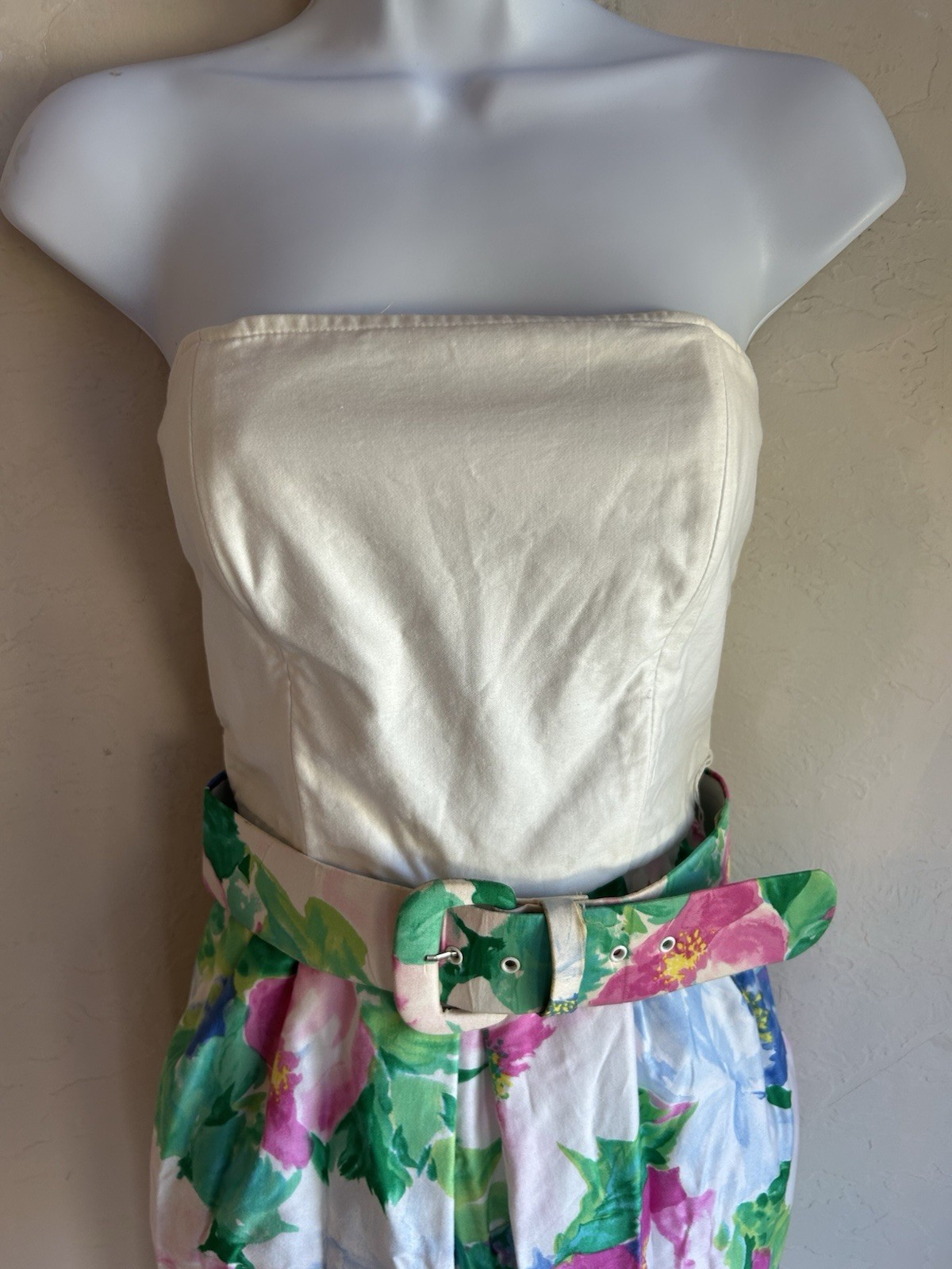 Vintage 80s Kollection Strapless Dress Bolero Jacket Set 6 Feminine Garden Party