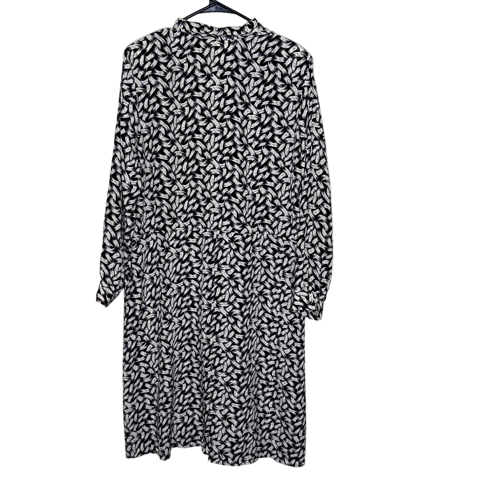 Philippe Marcel Vintage 80s Black & White Secretary Dress size 20