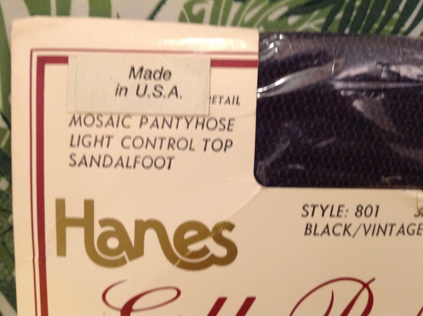 Vintage Pantyhose Hanes Opaques Color Vintage grape size A-B B005C