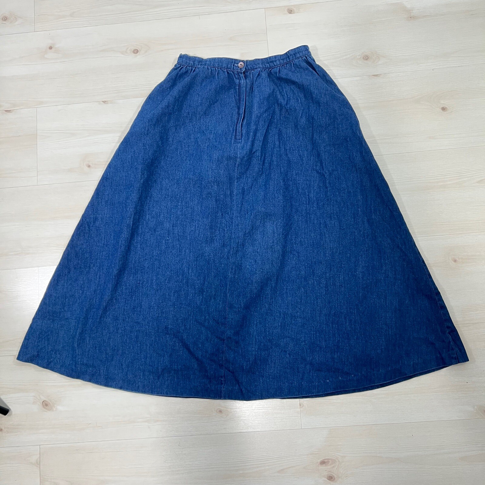 Vtg H Bar C Ranchwear California Prairie Skirt USA Midi Sz 12 Western Embroidery