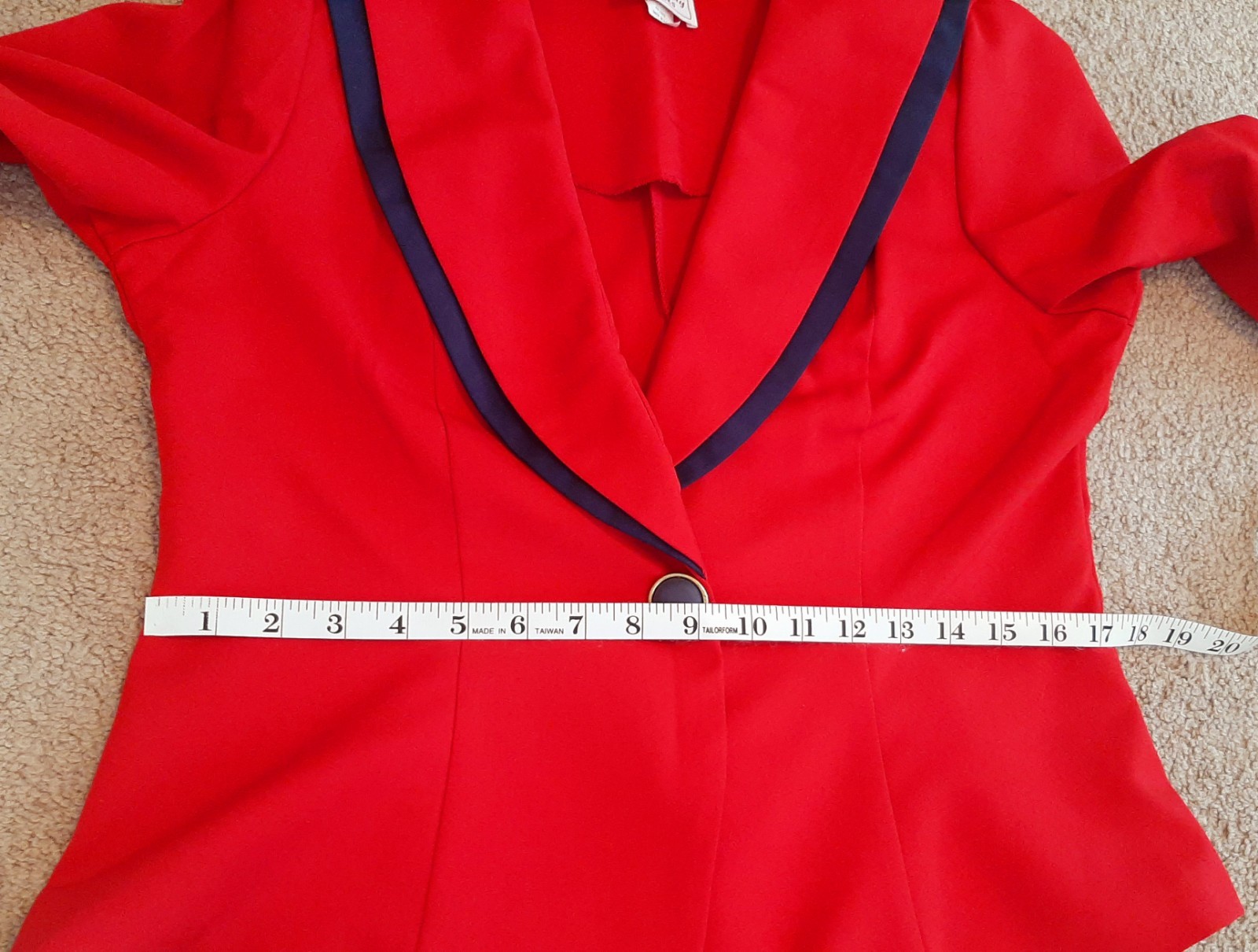 Vintage Red/Navy BergRay Frocks Blazer Jacket
