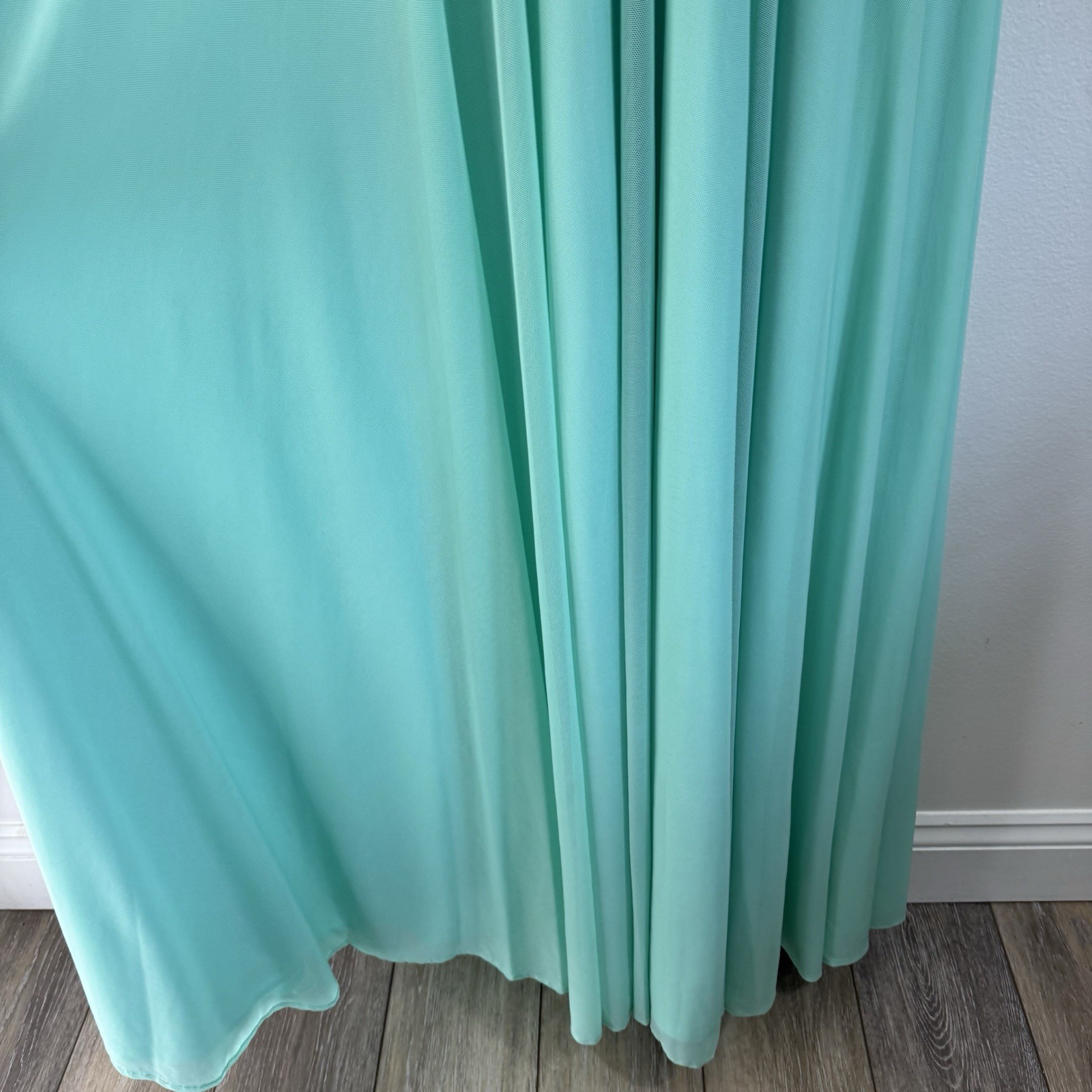 Vintage Y2K 90s Dress 6 Prom Homecoming Formal Jasmine Mermaid Beaded Turquoise