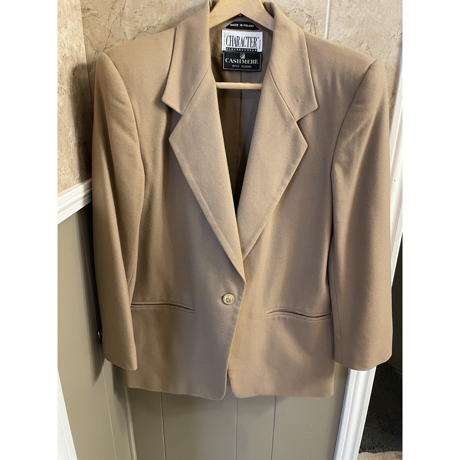 Vintage Character Suburbanwear Cashmere Wool Blend Blazer Women’s Size 10