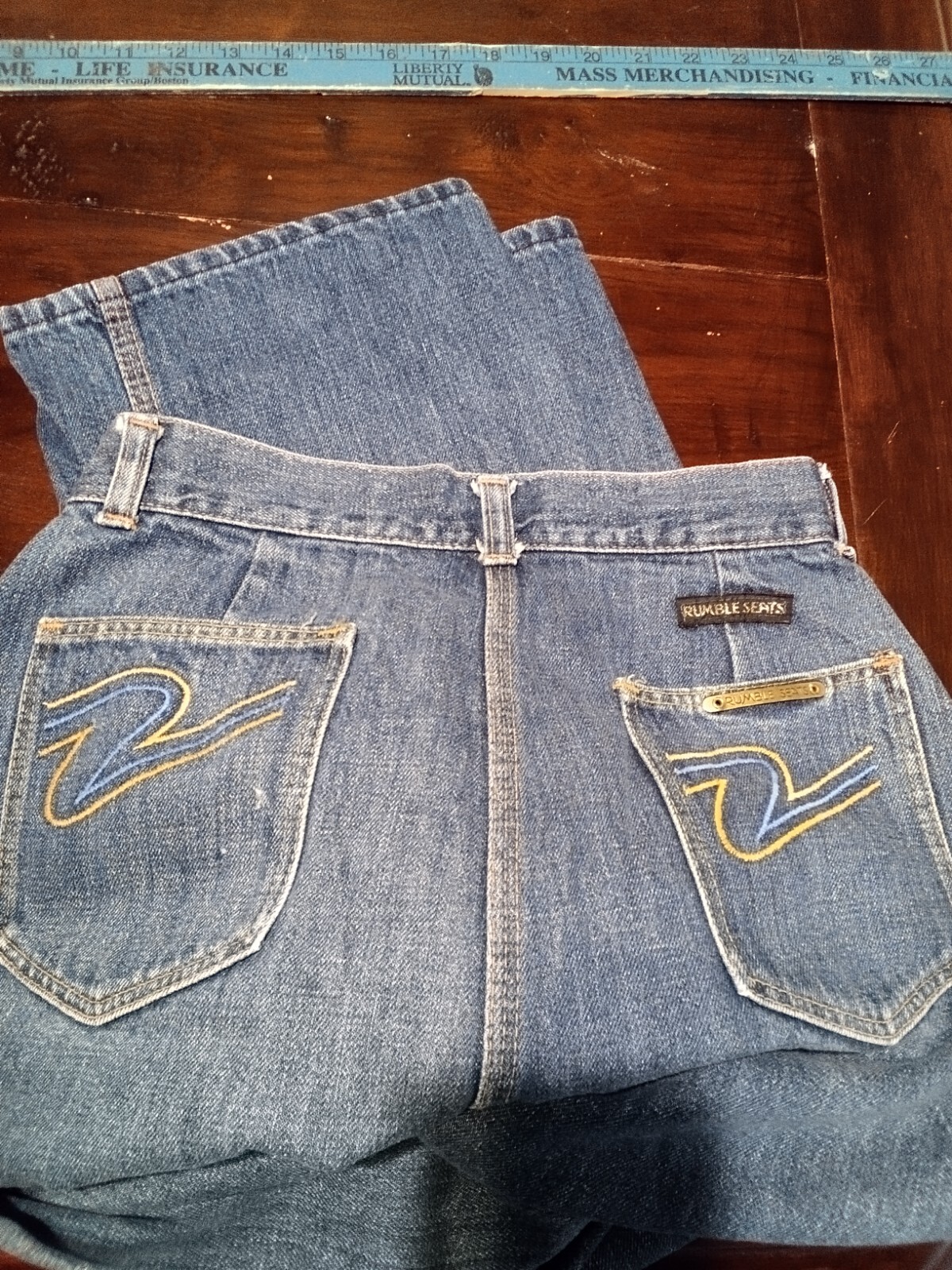 VINTAGE RUMBLE SEATS JEANS—-VERY GOOD CONDITION SEE PICS!!