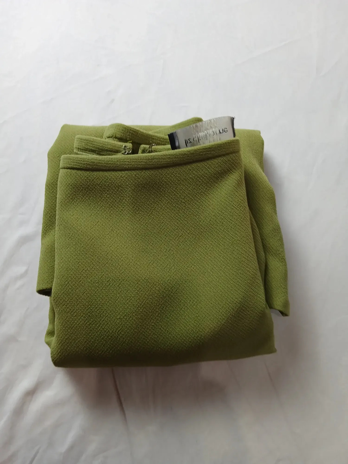 Vintage LIZ CLAIBORNE Women Skirt Suit Size 12P Olive Green Jacket Skirt