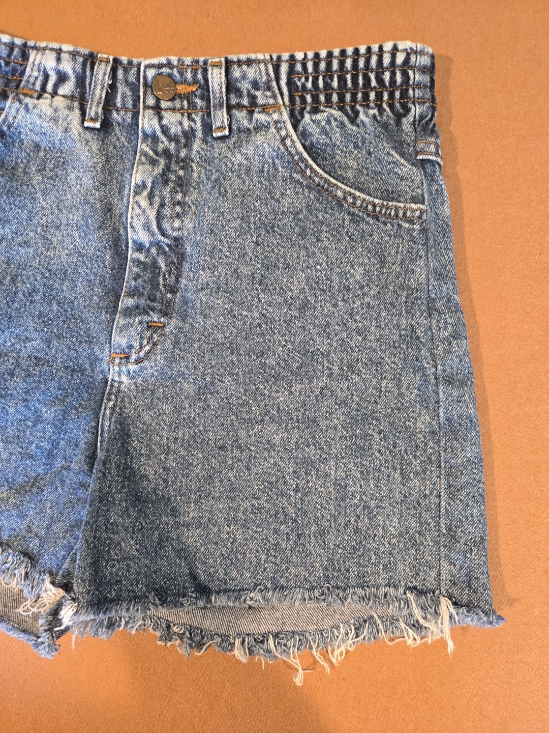 Vintage 90s Lee High-waisted Jeans Denim Cut Offs Off Short Size 29×4