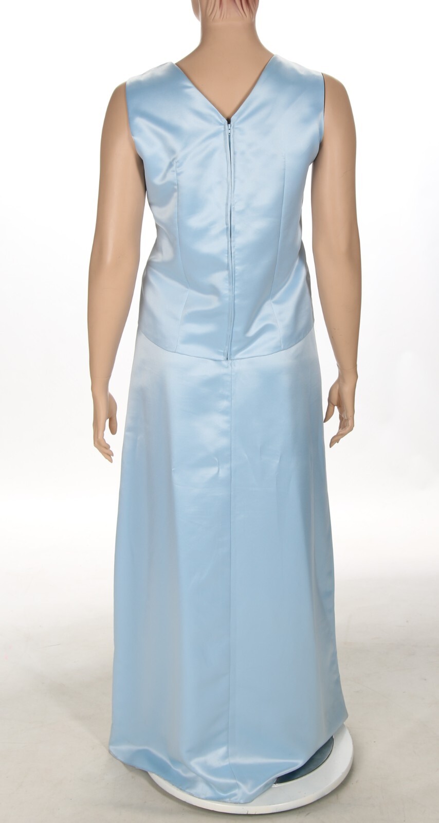 Unbranded Vintage 90s 00s Light Blue 2 Piece Prom Party Formal Dress sz 24