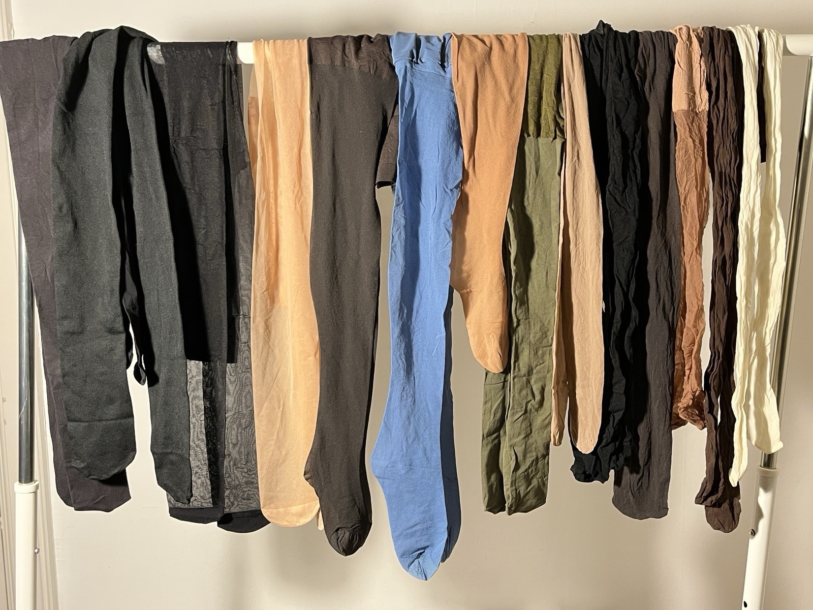 NOS Lot of 14 Vintage Nylon Pantyhose Stockings Tights Wear Craft Garden Fishing