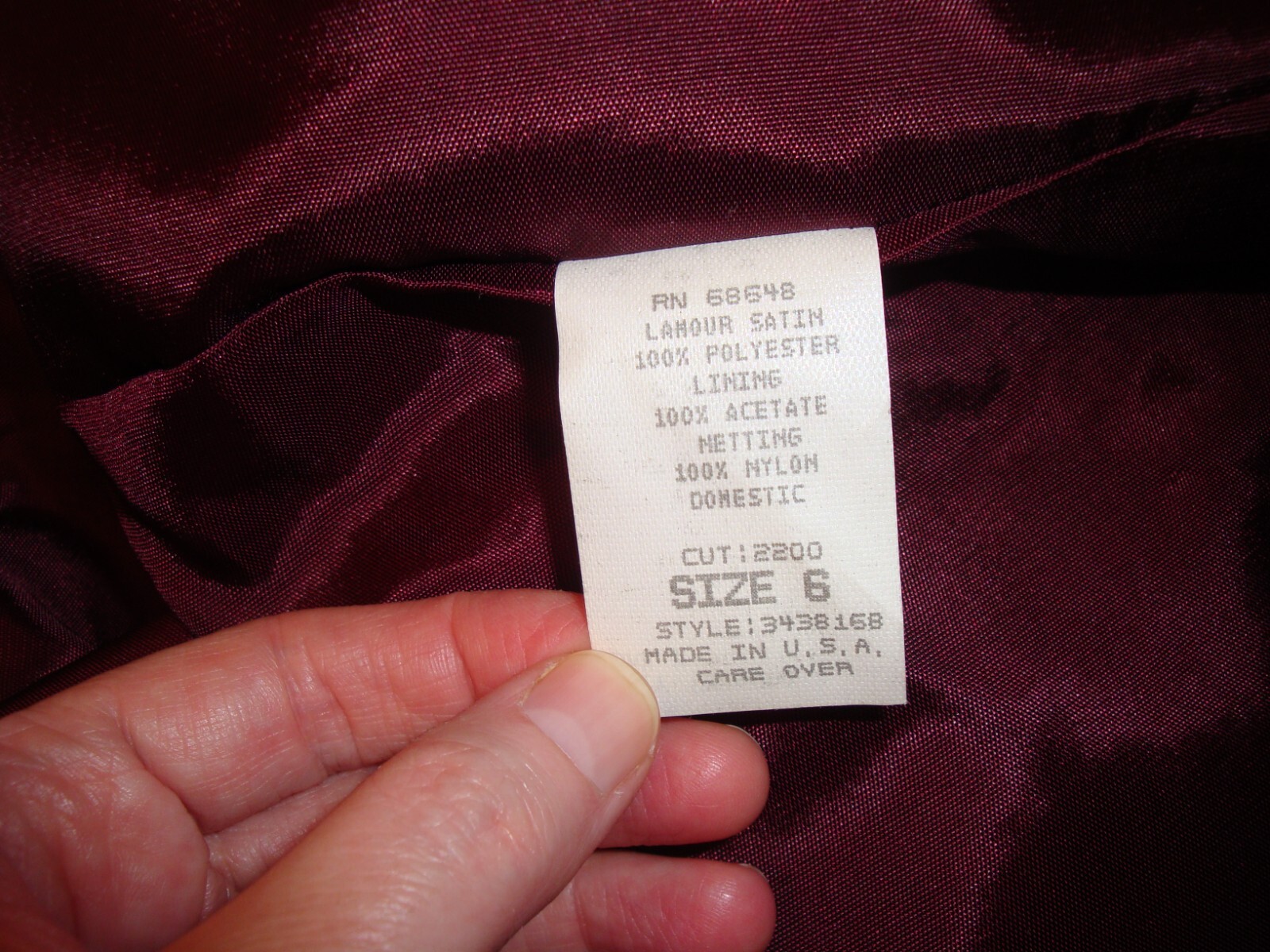 Vintage 1990″s ABS Evening – Allen Schwartz? – Dress Gown Size 6 – Formal Satin