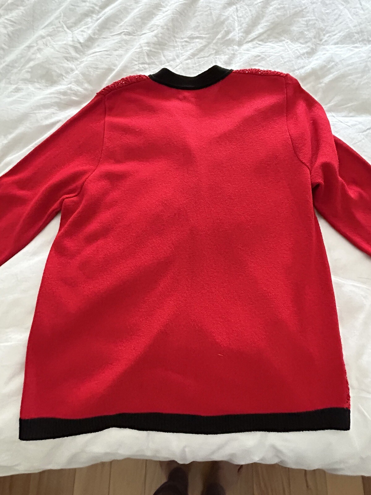 VINTAGE 80’S RED KNIT SKIRT AND SWEATER SET BY LAURA ALYZIA SIZE LARGE