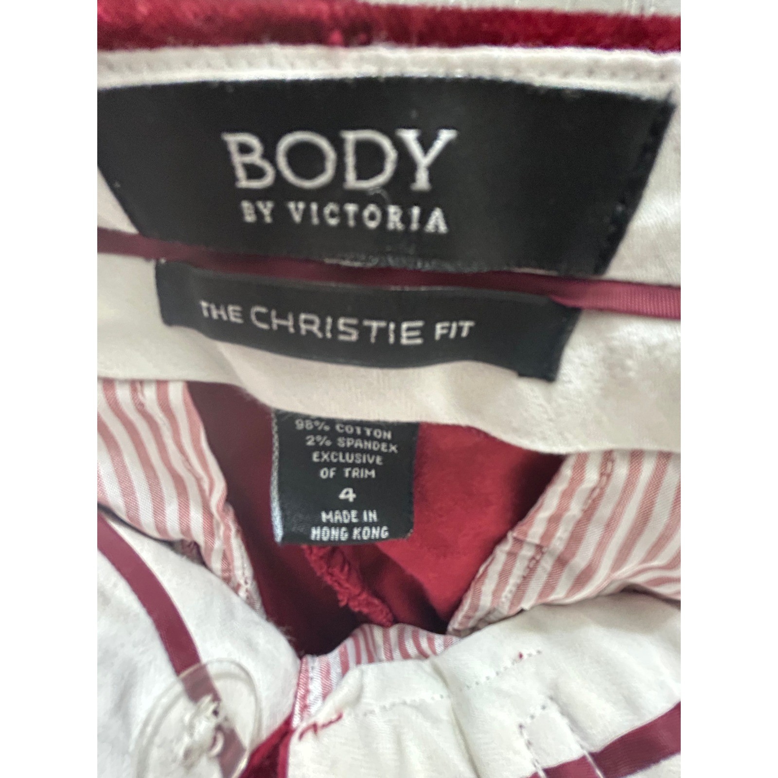 Vintage Body by Victoria Christie Fit Burgundy Velour Bootcut Pants Size 4 Y2K