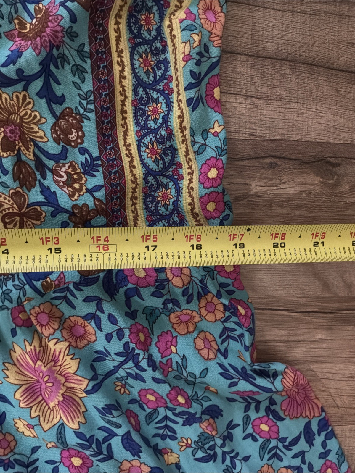 VINTAGE Hippie Women’s Wrap Dress Floral V-Neck Tiered Hemline Boho Size XXL
