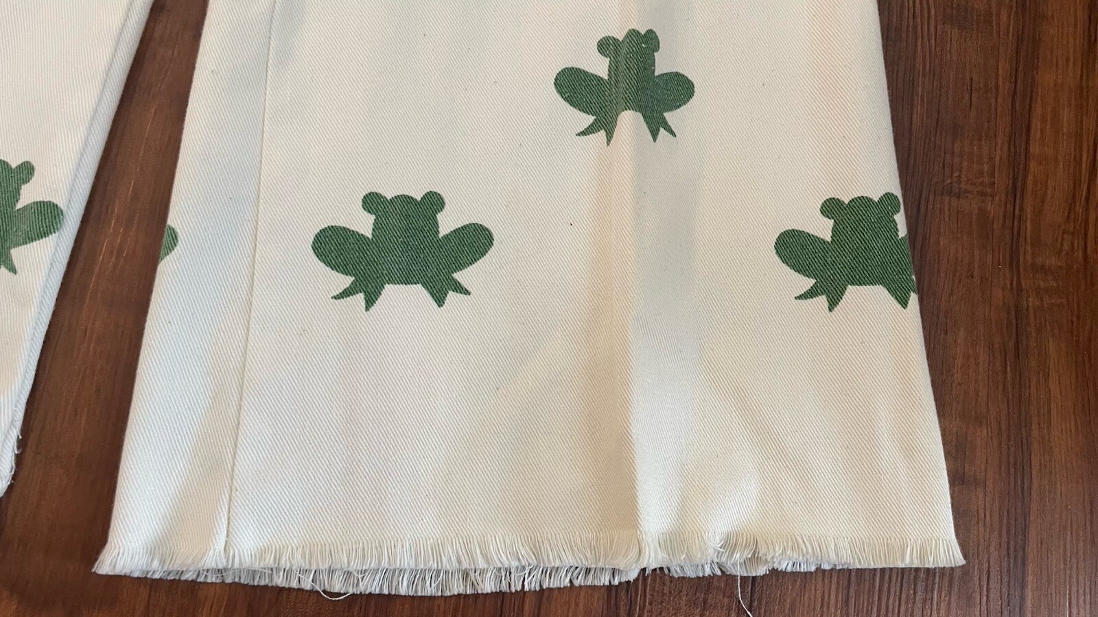 VTG 70s Lady Wrangler Frog Graphic Top Bell Bottom Set Boho Cottagecore Rare M