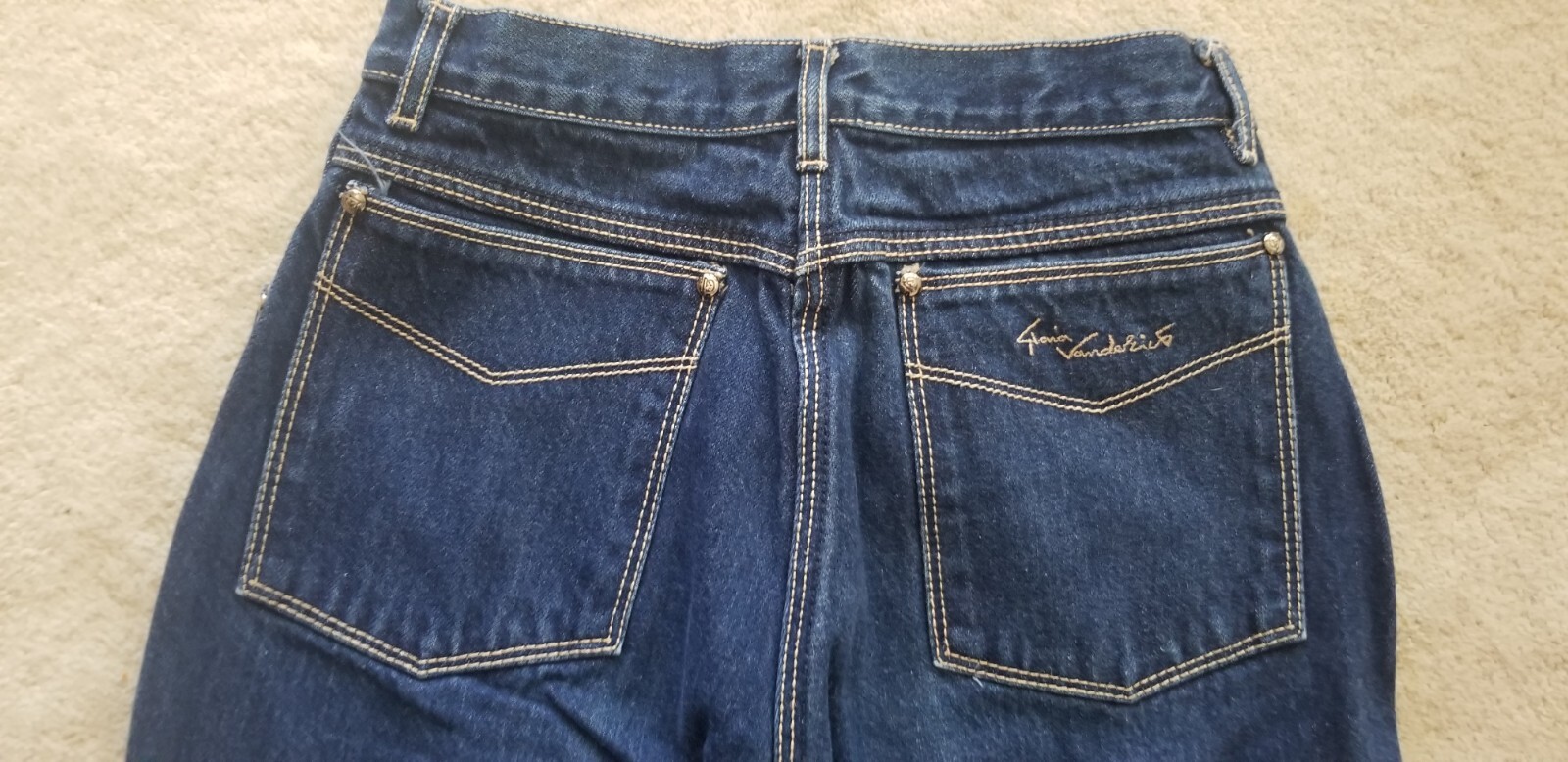 Vintage GLORIA VANDERBILT Jeans 1980’s Size 9 Indigo Denim Straight High Waist