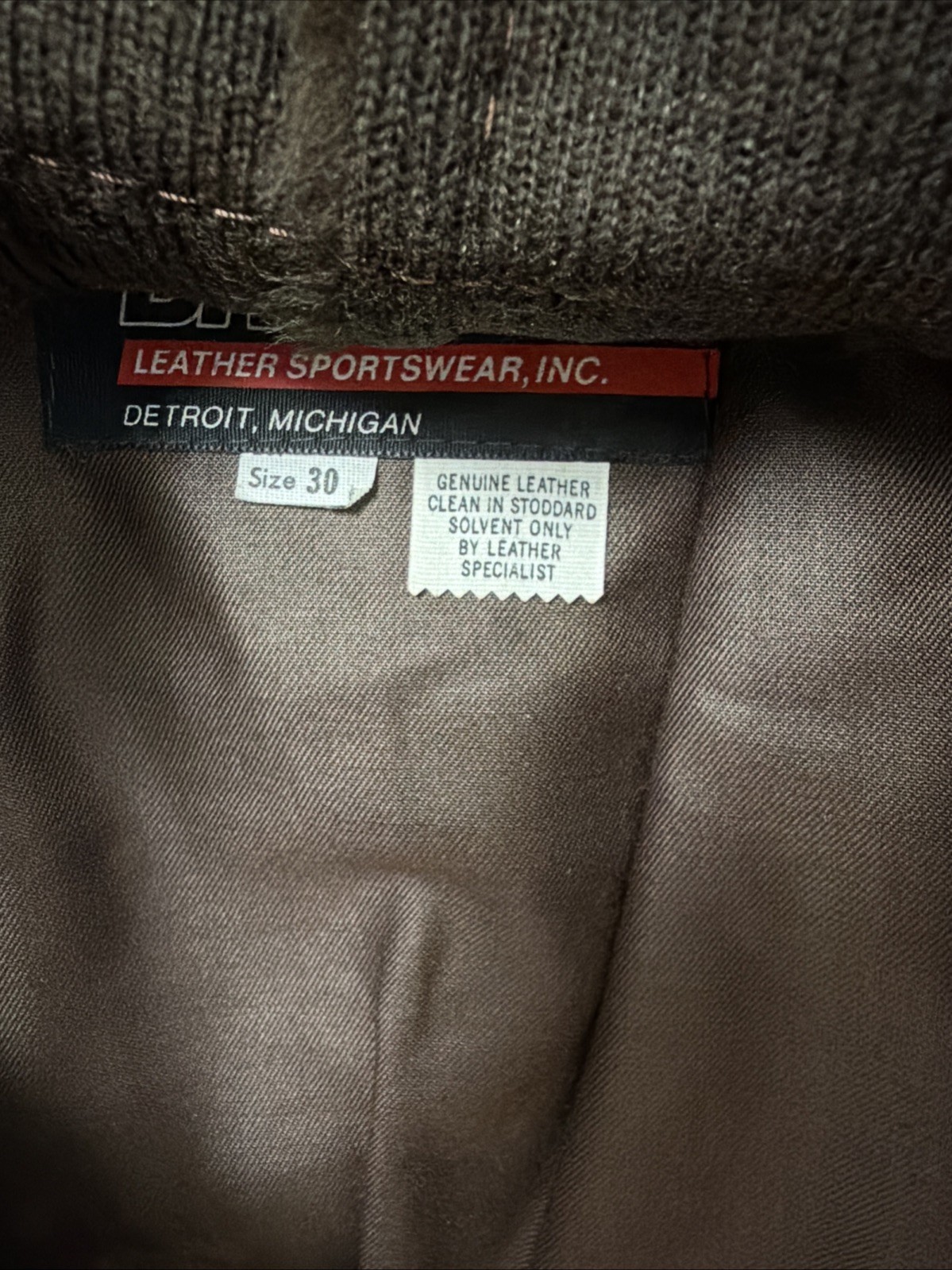 Vintage Brooks Leather Sportswear Jacket Size 30 Brown Cafe Racer Motorcycle