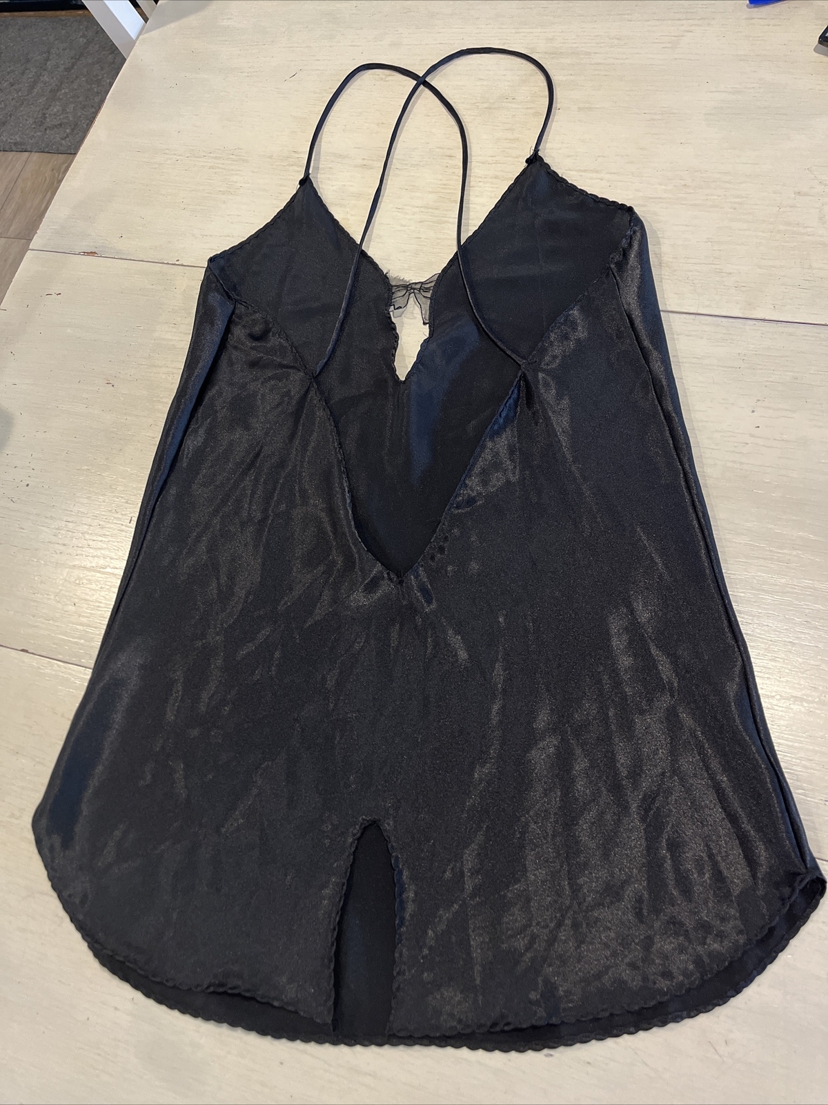 Lady Cameo Dallas Slip Nightgown Women’s M Black Lingerie Nightie Vintage