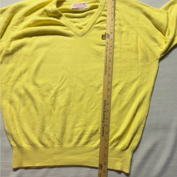 Vintage Lady Pickering Soft Yellow Sweater XL USA