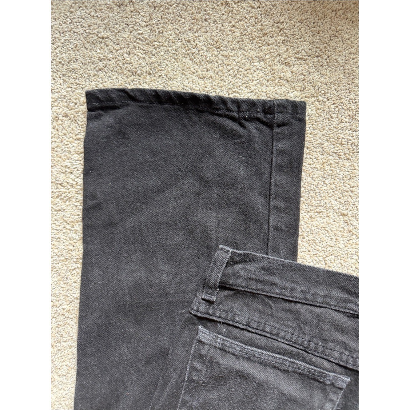 Vintage Women’s Classic Wrangler Black Denim Jeans Relaxed Straight Leg 5×34