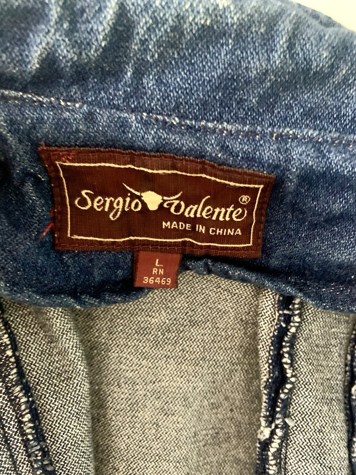 Vintage 80s Sergio Valente Women’s Denim Pleated Jacket L