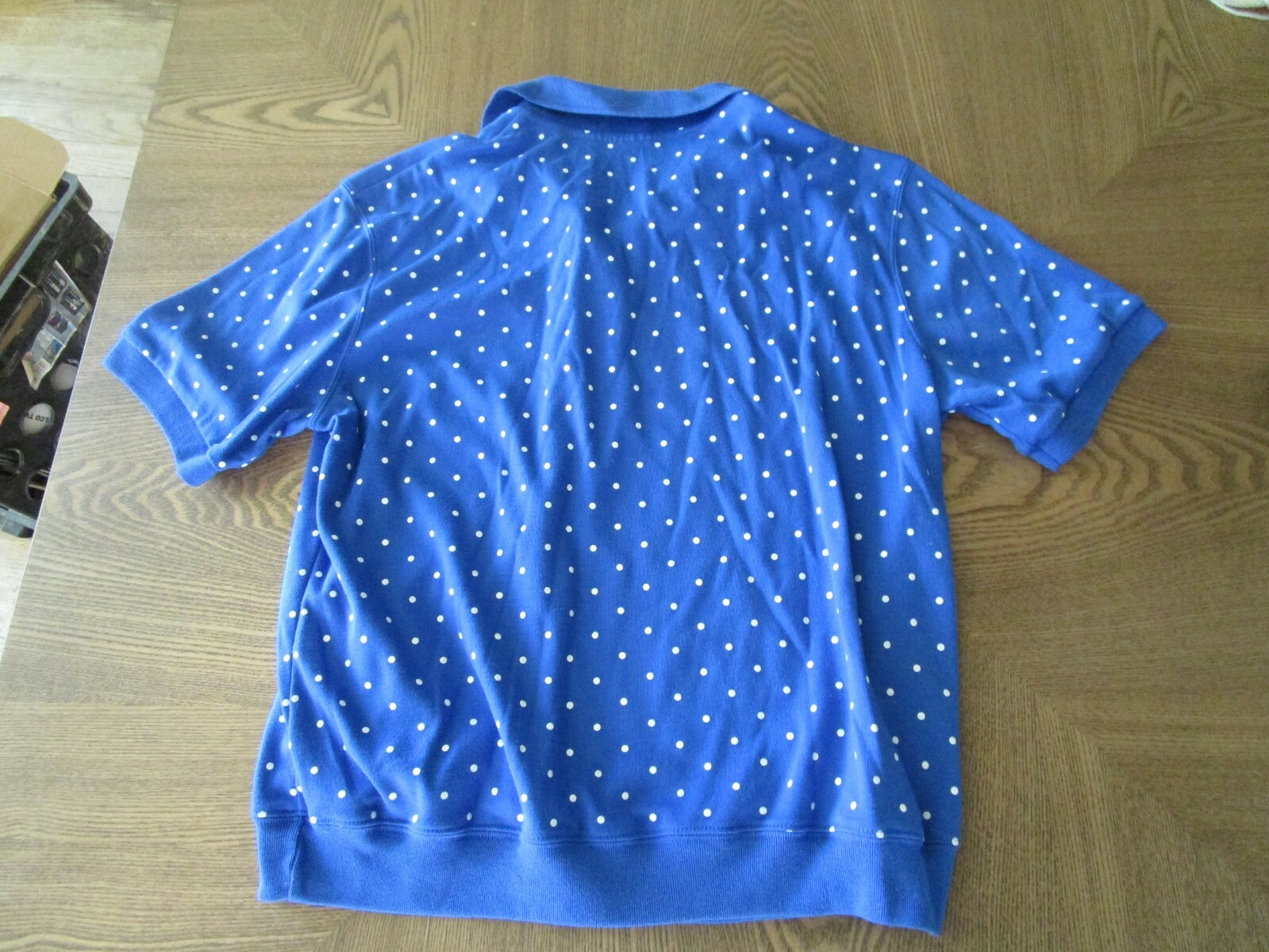 Hasting & Smith Pullover Blue & White Dotted Top size M in Excellent Shape