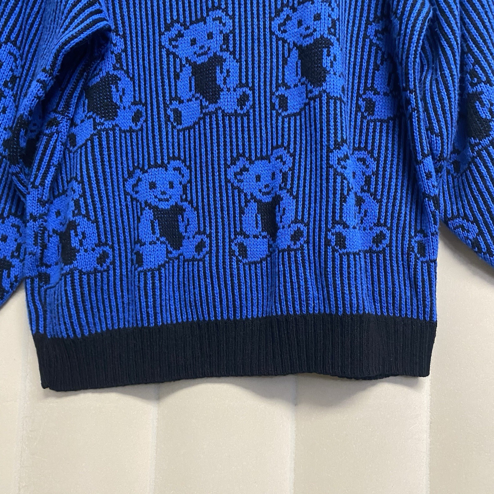 Vintage Adele Knitwear Women’s Sweater Teddy Bear Pullover 1980s 80s