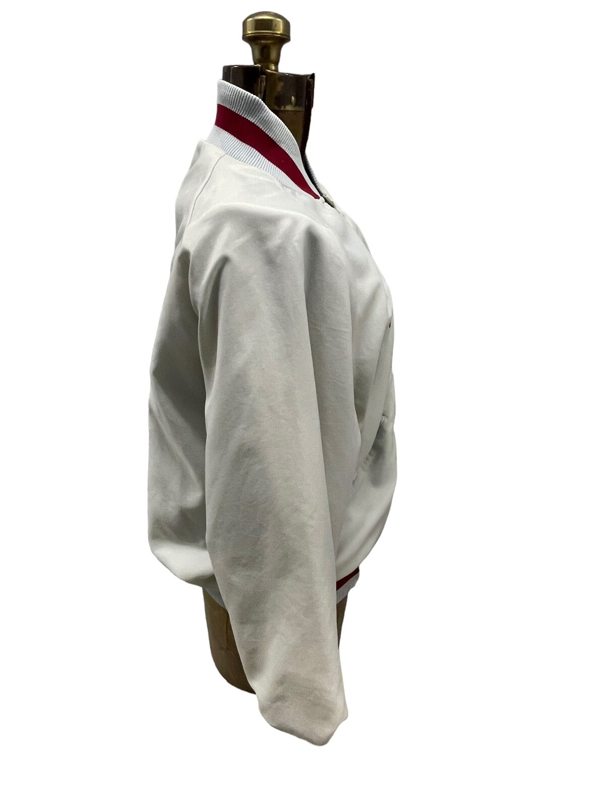 Florida Power Team Progress Vintage Coaches Jacket White Red Nylon Medium 70’s