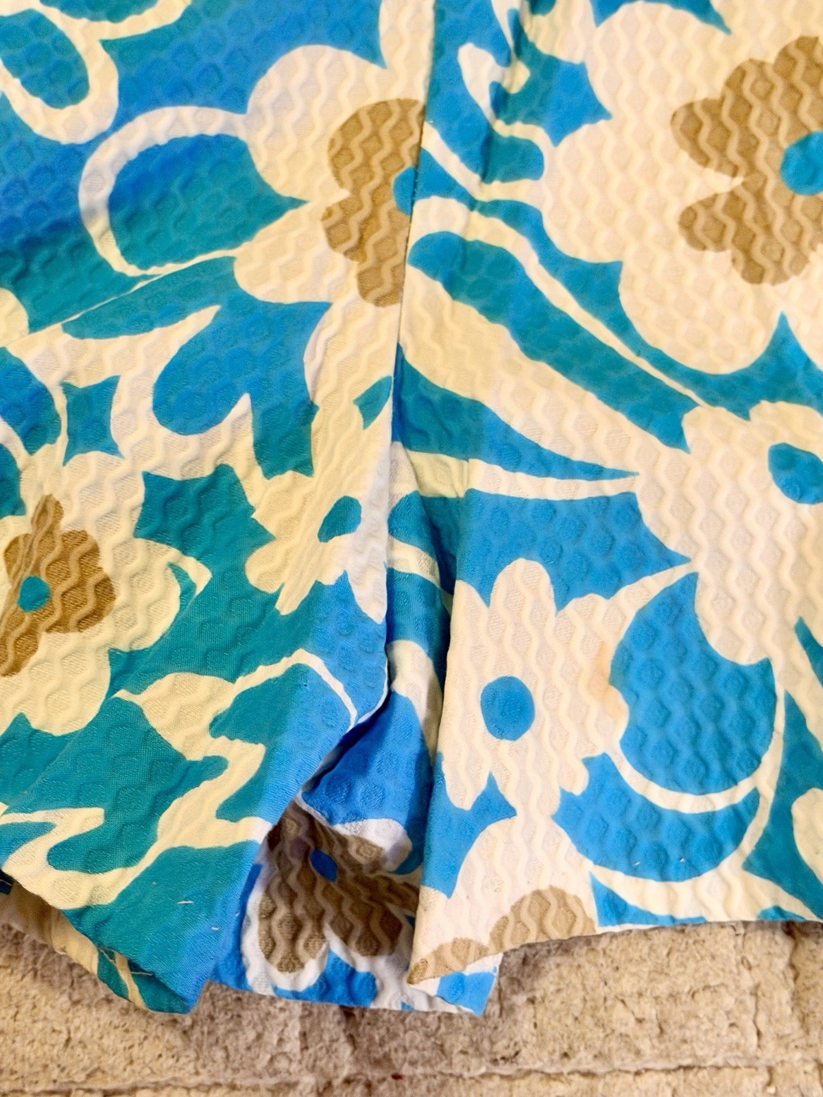 Vintage 60s Miami Originals Label Culottes Skort Dress Sz S/M Beach Pool Party
