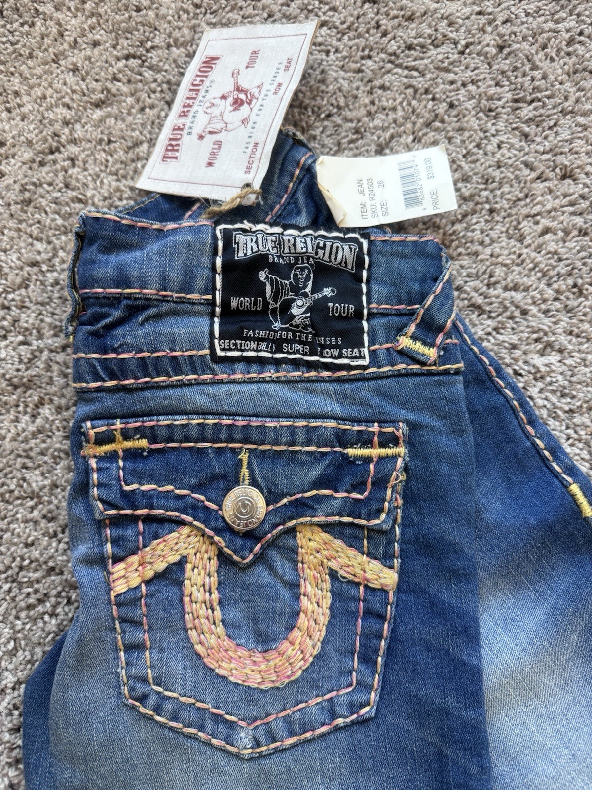 True Religion Billy Super T Bootcut Jeans NWT Made USA 29 Style 245030MBTE