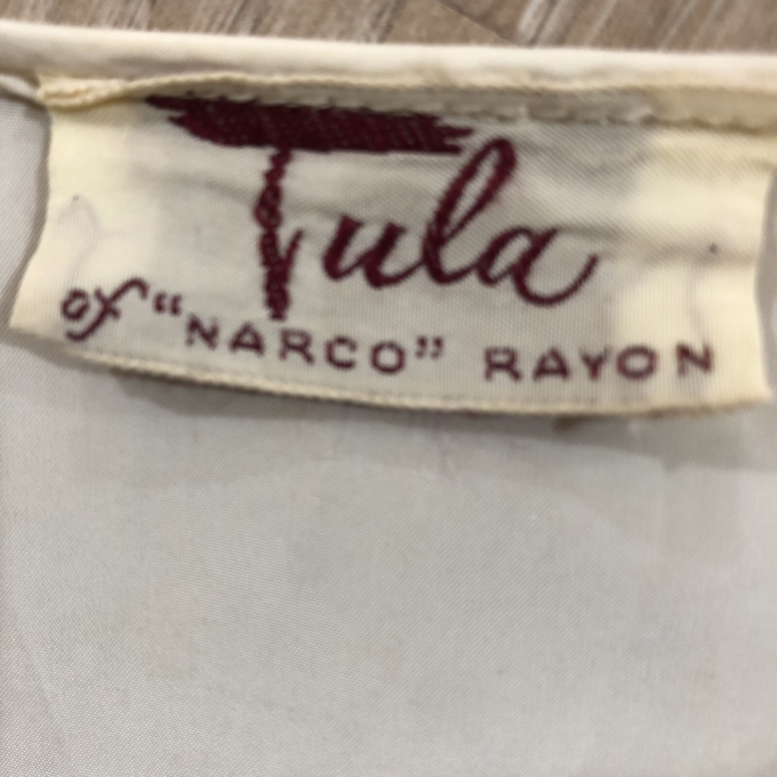 Vintage 1940s Styled by Tula Of Narco Ivory Liquid Satin Robe/Peignoir Size S/M
