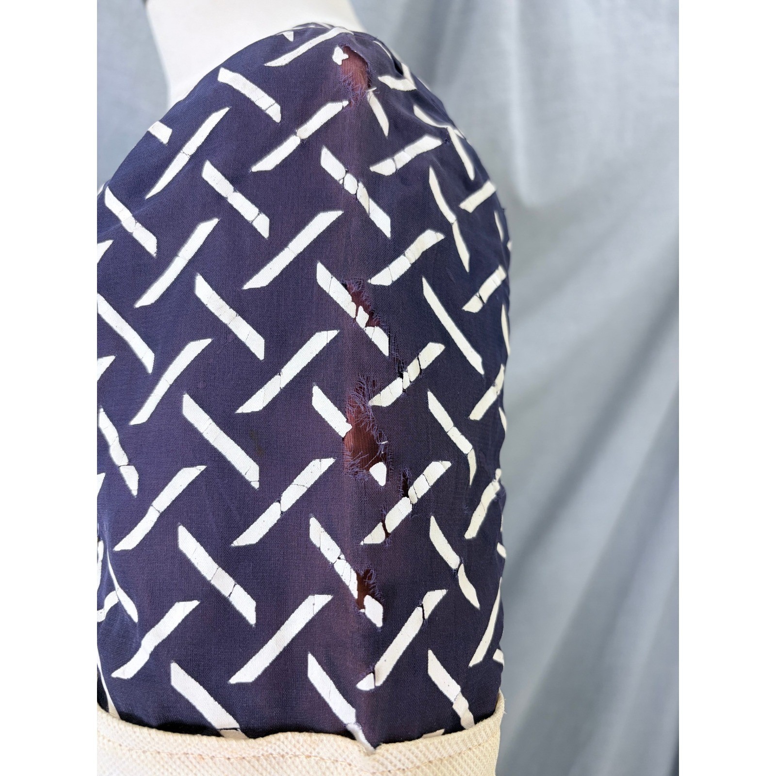 Vintage Marshall Field Young Chicago Shop Purple Geometric Fit Flare Dress AS IS