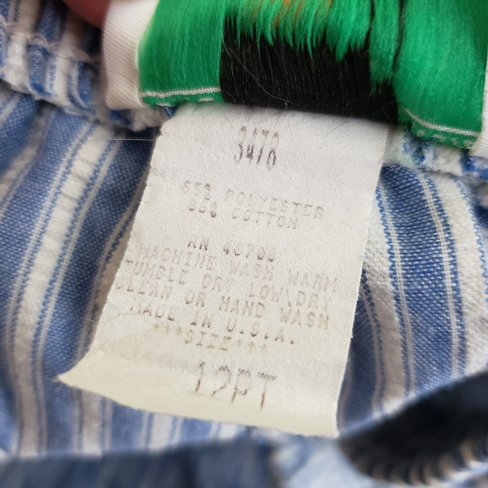 Vintage Andrew McMullan Seersucker Striped Pull On Capri Slacks Pants Womens 12P
