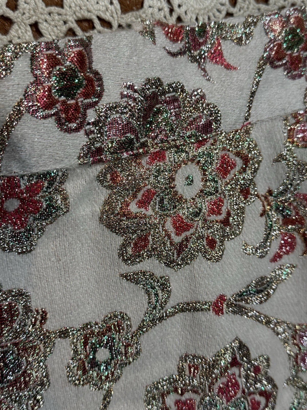 VTG 60s 70s Alice Of California Floral Maxi Skirt Boho Classic Intricate Design