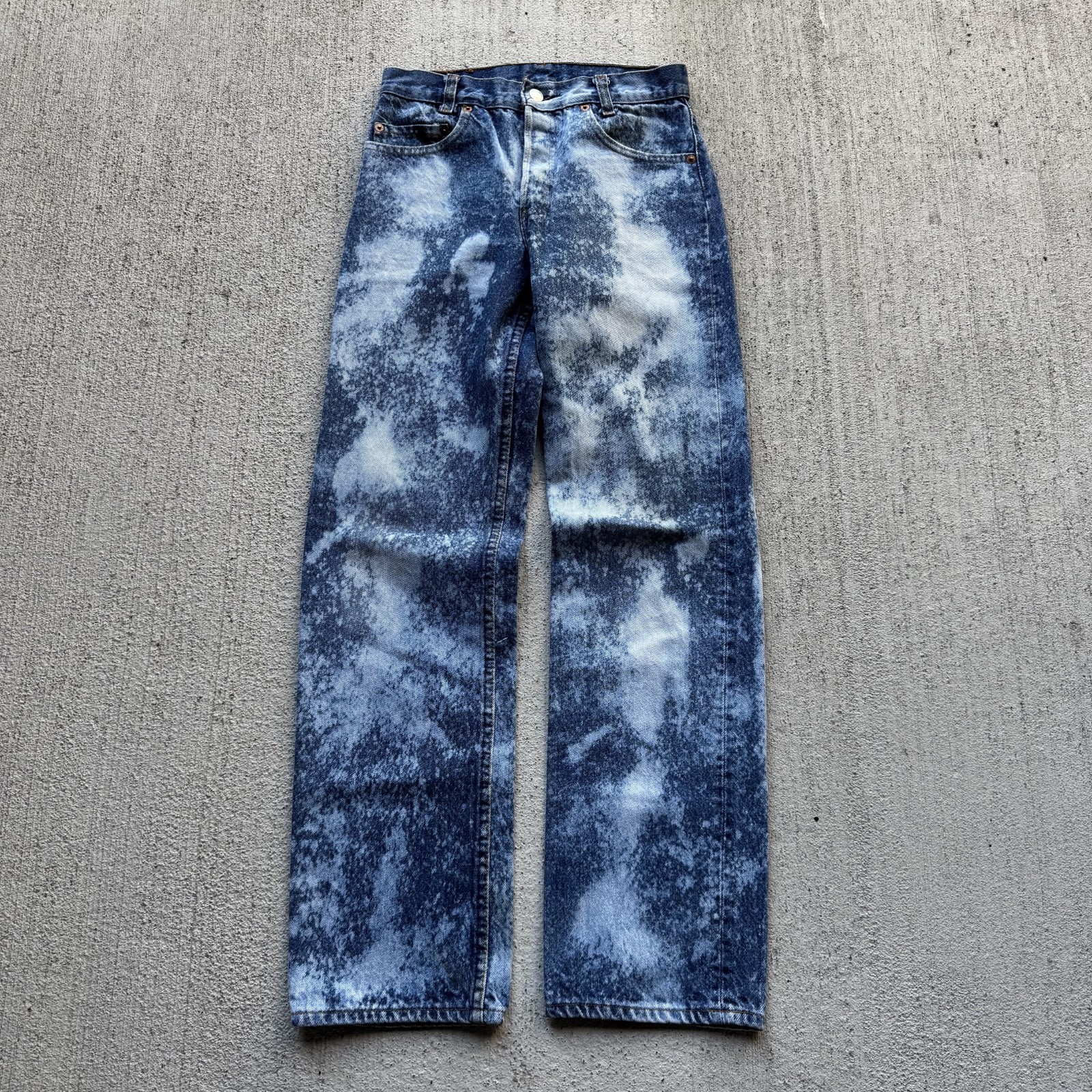 1980s Bleached Made in USA Levi’s 501s Jeans 26×28