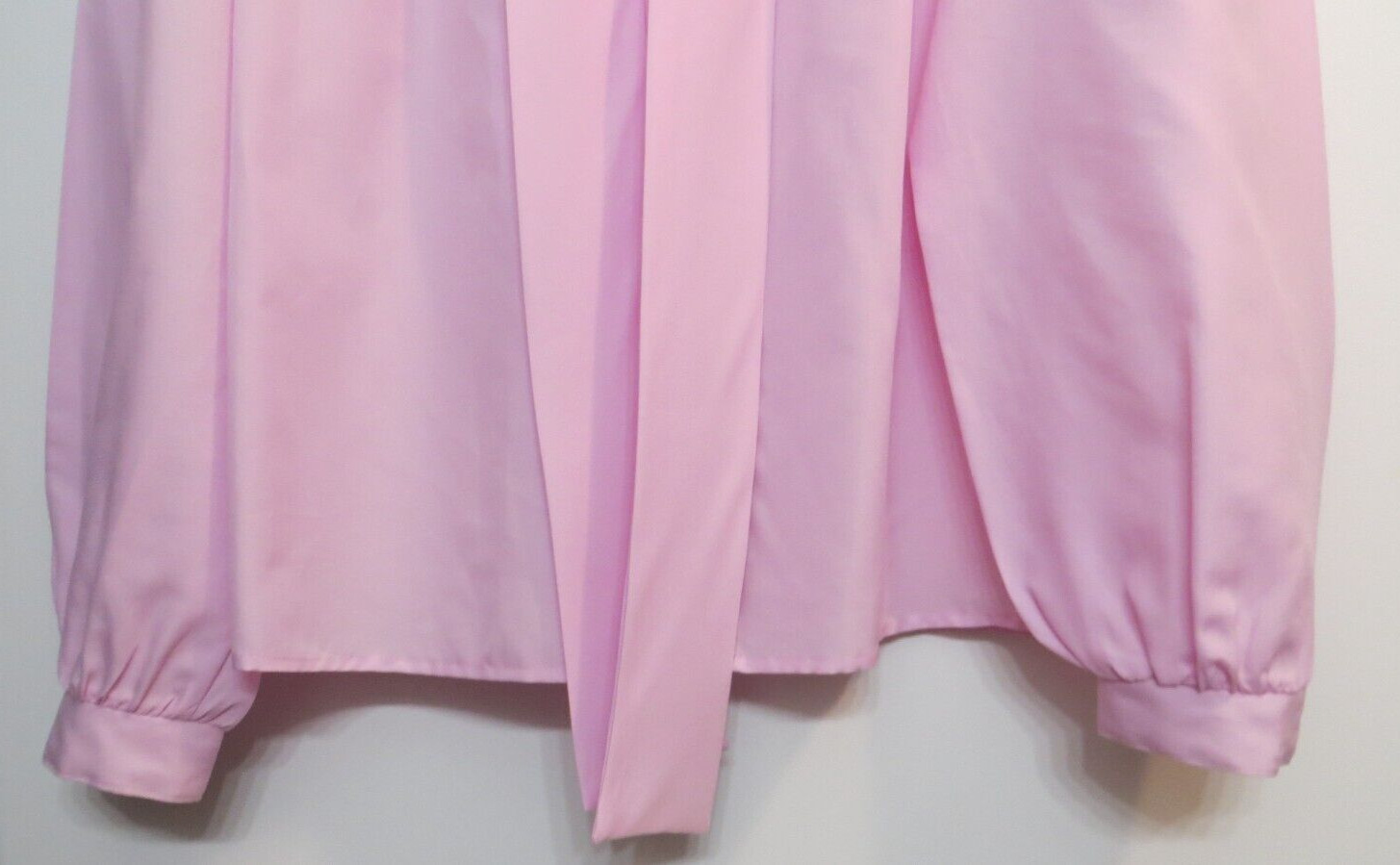 Vintage Lucky Winner Shirt Womens 10 Light Pink Button Up Lightweight Business
