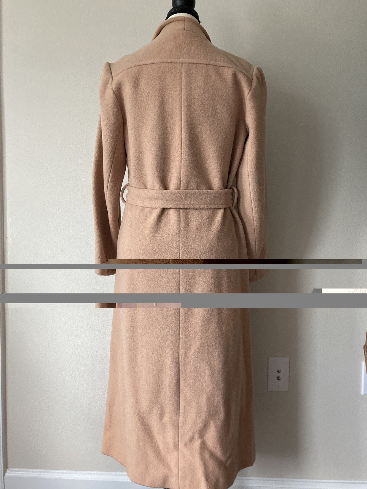 VTG 60s Camel Wool Quiet Luxury City Vibes Long Union Made Over Coat SZ S