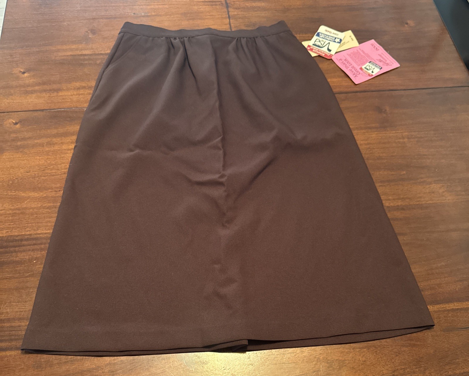 NWT Vintage Pykettes Women’s Pants Size 16 Brown 100% Polyester Made USA