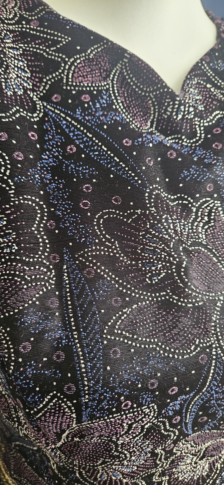 Scott McClintock Vtg 90s Velvet Burnout Floral Evening Gown Dress M 8 Whimsigoth