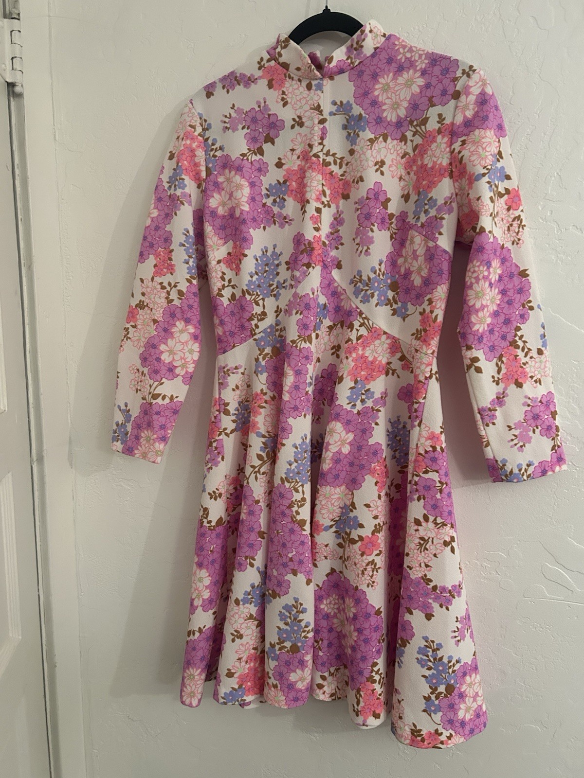 Vintage It’s Better Floral Print Retro 60s 70s Dress