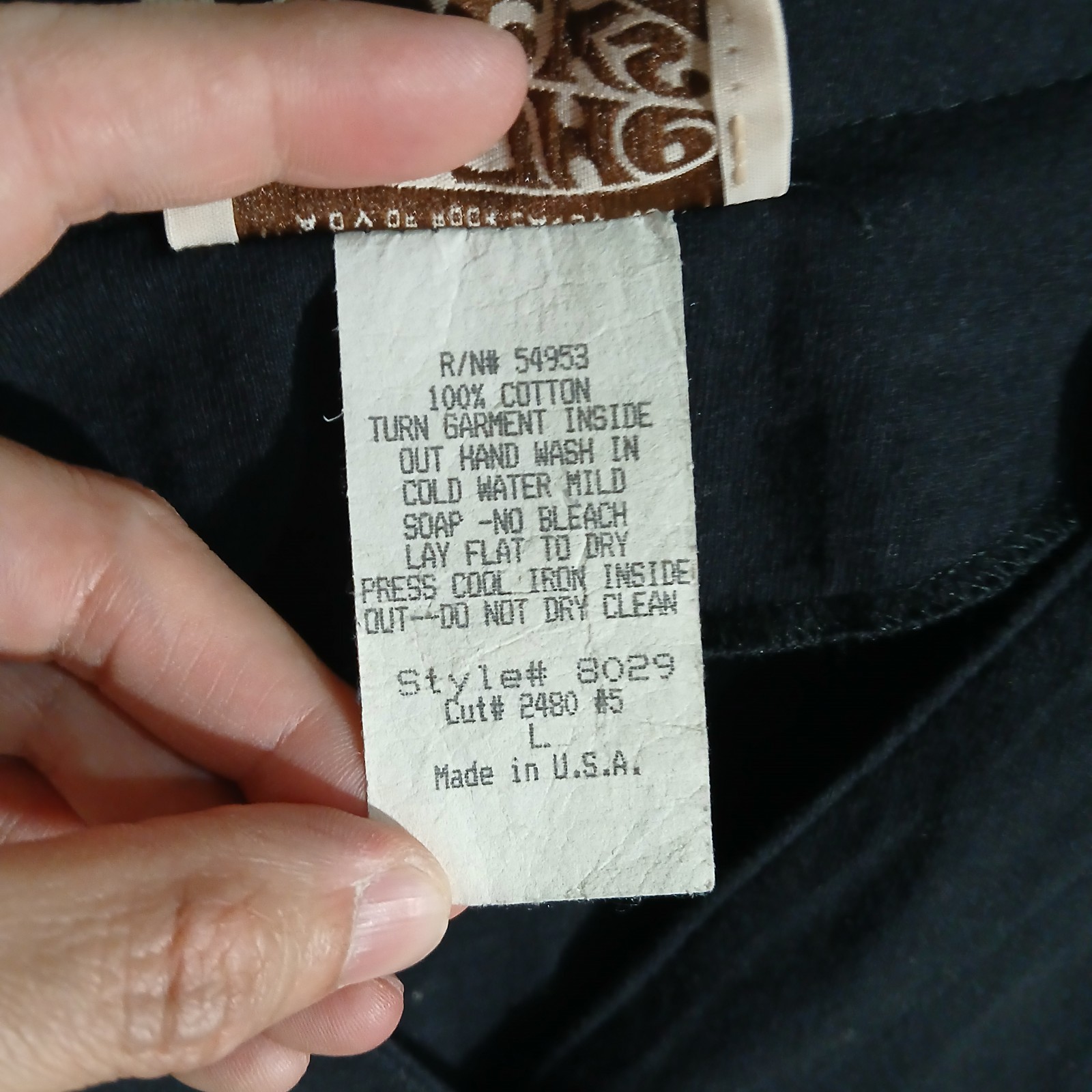 Vtg On The Rocks California Women’s Cotton Shirt, Boho/Tiki Print
