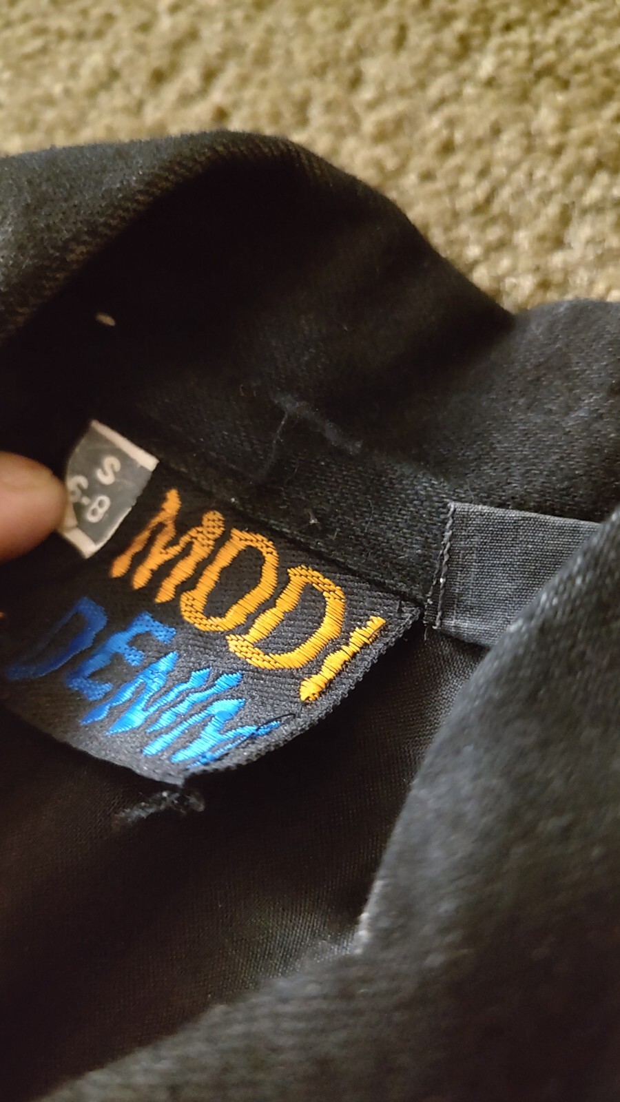 Vtg 80s MODI DENIM Sequin Embroidered Golf Theme sz 6-8 Snap Chromatic Jacket