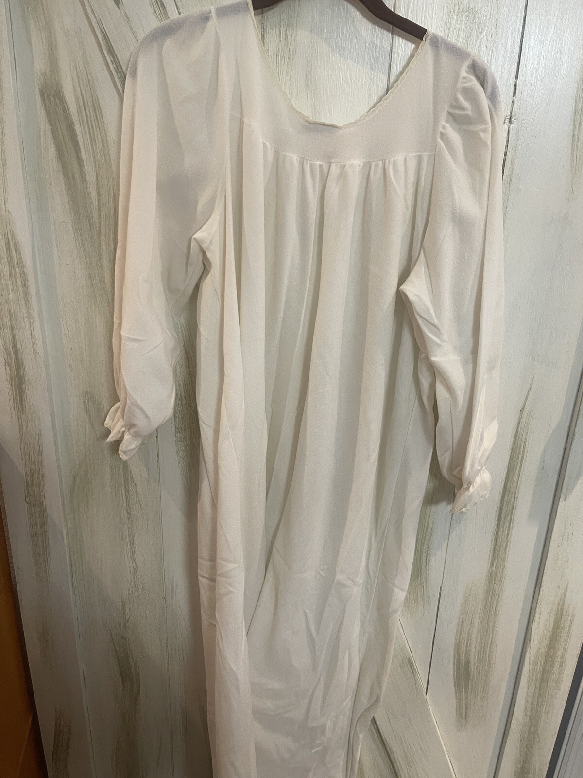 Vintage 60s Damea Nightgown White Size M Union Label